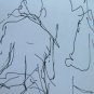 Old Drawing Studio for Shapes Man's Pen on Basket Original P28.7