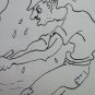 Two Drawings Sketching Vintage Opera of Painter Gaetano Pancaldi Comics P28.7