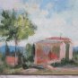 Landscape Countryside in Spring Painting Modern 1960 Painting Oil on board p9