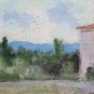 Landscape Countryside in Spring Painting Modern 1960 Painting Oil on board p9