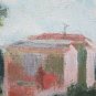 Landscape Countryside in Spring Painting Modern 1960 Painting Oil on board p9