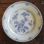 Plate in Ceramic Antique White Blue Chinese Period XVIII Hand Painted MM