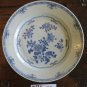 Plate in Ceramic Antique White Blue Chinese Period XVIII Hand Painted MM
