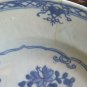 Plate in Ceramic Antique White Blue Chinese Period XVIII Hand Painted MM