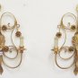 Wall Couple Wrought Iron Golden Vintage Artiginali Handmade Hand Italy CH17