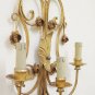 Wall Couple Wrought Iron Golden Vintage Artiginali Handmade Hand Italy CH17