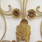 Wall Couple Wrought Iron Golden Vintage Artiginali Handmade Hand Italy CH17