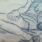 Drawing Sketch Opera of Painter G.Pancaldi Years' 40 Pencil on Basket P28.7