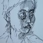 Sketch Mother with child Old Drawing Sketch of Painter Pancaldi P28.7