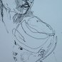 Sketch Mother with child Old Drawing Sketch of Painter Pancaldi P28.7