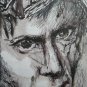 Two Painted on Basket Portrait Male Sketch Sketching Studio Painter P28.8