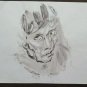 Two Painted on Basket Portrait Male Sketch Sketching Studio Painter P28.8
