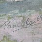 Painting Antique Oil on board Landscape Countryside Painting Style Impressionist