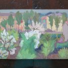 Panorama from the Balcony Home Painting Modern 1960's Original Warranty p18