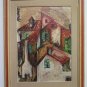 Painting Painting Oil Painting View on City 'Old Signed Vintage Xx Century G40