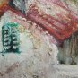 Painting Painting Oil Painting View on City 'Old Signed Vintage Xx Century G40