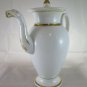Antique Teapot Coffee Pot Porcelain with Borders Golden France First 900 R39