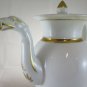 Antique Teapot Coffee Pot Porcelain with Borders Golden France First 900 R39