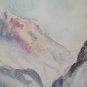 Painting a Technical Mixed Experimental Landscape Glacial Signed Dated 1966 P32