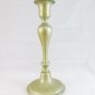 Antique Candlestick Period Ottocento Brass Golden & Turned Torciera Light G13
