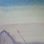 Landscape Alpine in Winter Painting Watercolour Ice Technical Experimental P14
