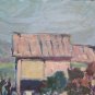 Painting Antique Oil on board Landscape Countryside Emilia Romagna Cinch p3