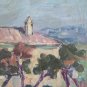 Painting Antique Oil on board Landscape Countryside Emilia Romagna Cinch p3