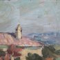 Painting Antique Oil on board Landscape Countryside Emilia Romagna Cinch p3