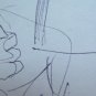 Old Drawing Sketch on Basket Studio for Shapes Man's Vintage P28.7