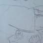 Old Drawing Sketch on Basket Studio for Shapes Man's Vintage P28.7