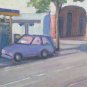 Antique Painting Oil on Linen View City Opera Painter Pancaldi Modena P27