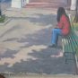 Antique Painting Oil on Linen View City Opera Painter Pancaldi Modena P27