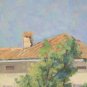 Antique Painting Oil on Linen View City Opera Painter Pancaldi Modena P27