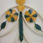 Wall Style Floral Vintage Wrought Iron Made by hand Artisan CH-9