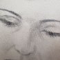 Old Drawing Portrait Wife of Painter Pencil on Basket Years '40/50 P28.6