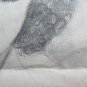 Old Drawing Portrait Wife of Painter Pencil on Basket Years '40/50 P28.6