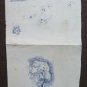 Old Drawing Portrait Wife of Painter Pencil on Basket Years '40/50 P28.6