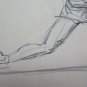 Two Old Sketching Drawings Shapes of Athletes Maratona Throwing Javelin P28.7