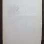 Two Old Sketching Drawings Shapes of Athletes Maratona Throwing Javelin P28.7