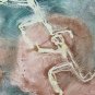 39 13/16x28in Painting Vintage Technical Mixed Cars Traffic Chaos Stress Smog