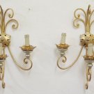 Wall Couple Wrought Iron Golden Vintage Artiginali Handmade Hand Italy CH18