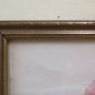 Engraving Botanica Vintage with Blossom Rose Frame Coeval half' `S SU3