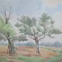 Painting Landscape Summer Emilia Romagna Signed Pancaldi Painter of Modena P14