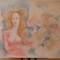 Painting Vintage Technical Mixed Experimental Female Nude Signed Pancaldi P33.8