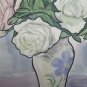 Antique Painting Floral Signed & Dated 1950 Watercolour on paper a Blossom
