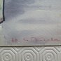 Antique Painting Floral Signed & Dated 1950 Watercolour on paper a Blossom