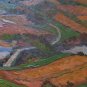 Antique Painting Style Impressionist Oil on board Landscape in Summer P8