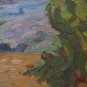 Antique Painting Style Impressionist Oil on board Landscape in Summer P8