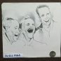 Old Drawing Portraits Uomini that They Laugh Pen on Basket Artist Pancaldi P28.8