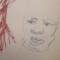 Two Drawings Sketch Sketching Studio Portraits Faces Human Faces on Basket P28.8
